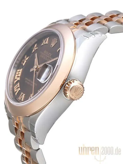 Rolex Datejust 28 279161 Choco Römisch Jubile-Band