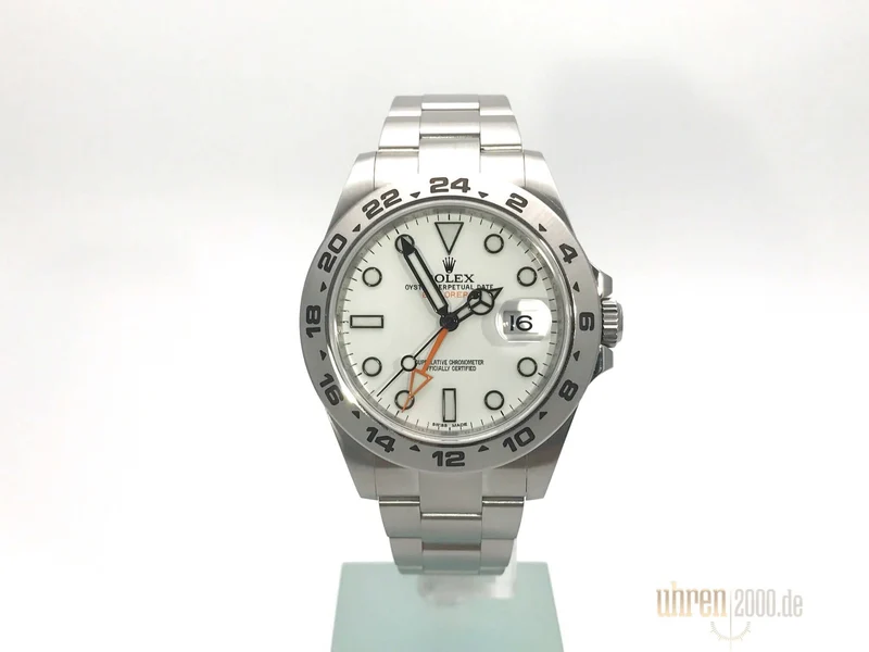 Rolex Explorer II 42 Edelstahl 216570 weißes Zifferblatt aus 2011
