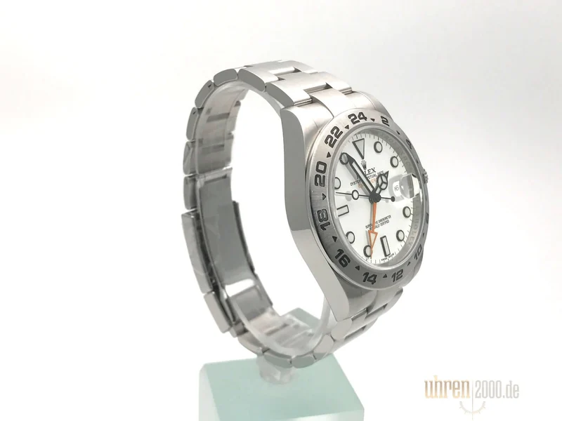 Rolex Explorer II 42 Edelstahl 216570 weißes Zifferblatt aus 2011