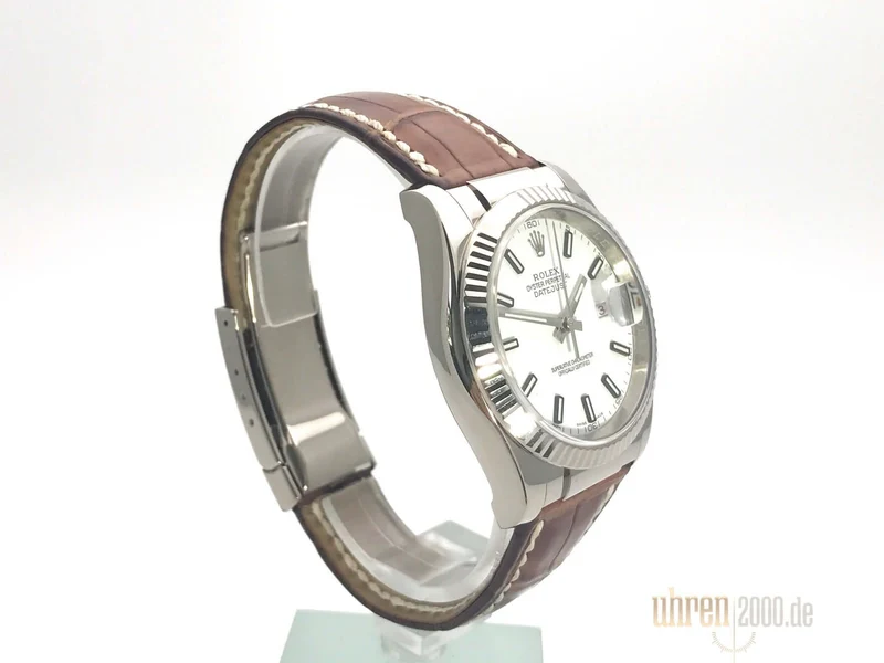 Rolex Datejust 36 Weißgold 116139 Weiß Index LC100
