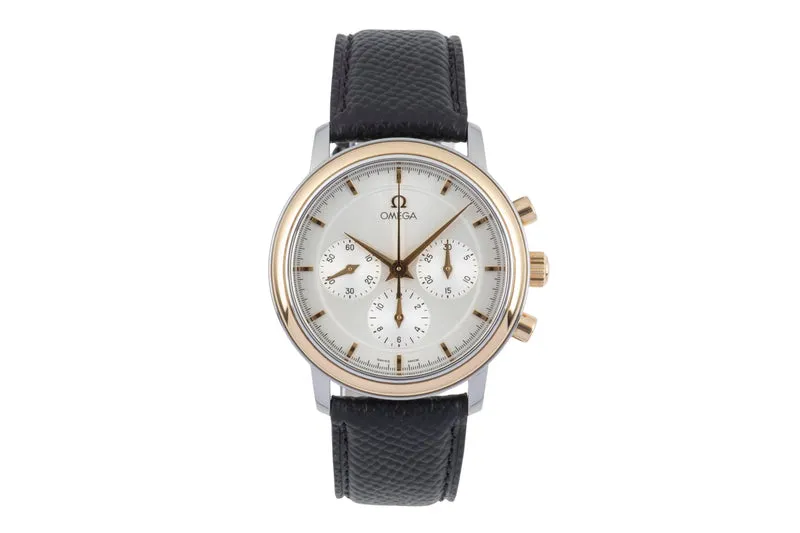 Omega De Ville chronograph steel / gold manual winding men's watch 4340.31, 145.0050 [2505210]