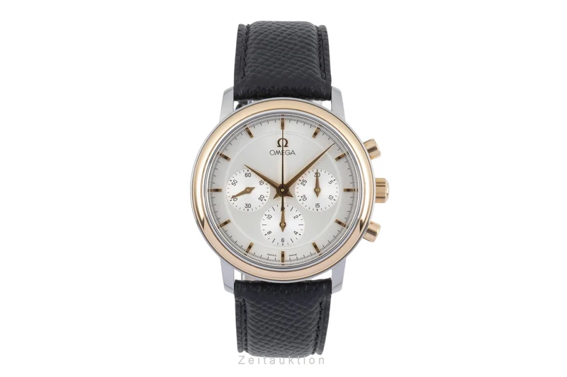 Omega De Ville chronograph steel / gold manual winding men's watch 4340.31, 145.0050 [2505210]