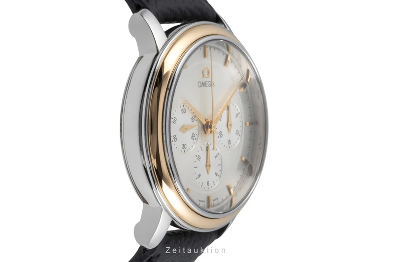 Omega De Ville chronograph steel / gold manual winding men's watch 4340.31, 145.0050 [2505210]