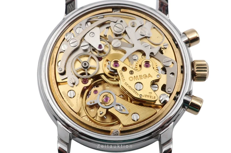 Omega De Ville chronograph steel / gold manual winding men's watch 4340.31, 145.0050 [2505210]