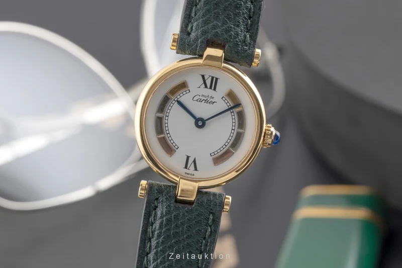 Cartier Vendome silver-gilt quartz women's watch 590004, W1006554 [2504059]