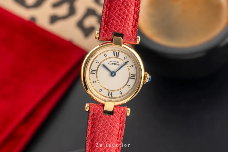 Cartier Vendome silver-gilt quartz women's watch 590004 [2503709]
