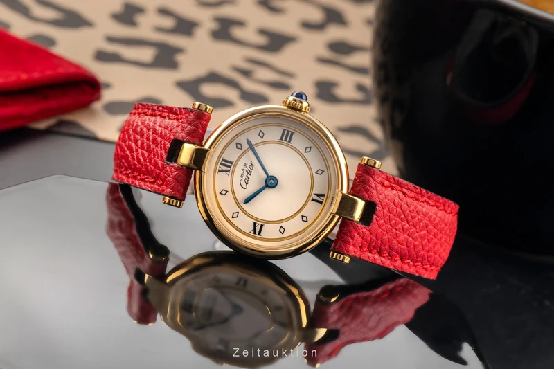 Cartier Vendome silver-gilt quartz women's watch 590004 [2503709]