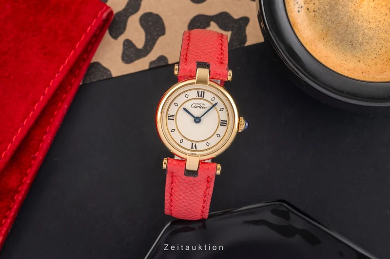 Cartier Vendome silver-gilt quartz women's watch 590004 [2503709]