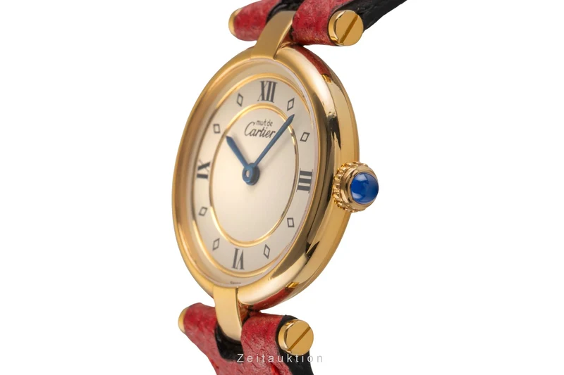Cartier Vendome silver-gilt quartz women's watch 590004 [2503709]