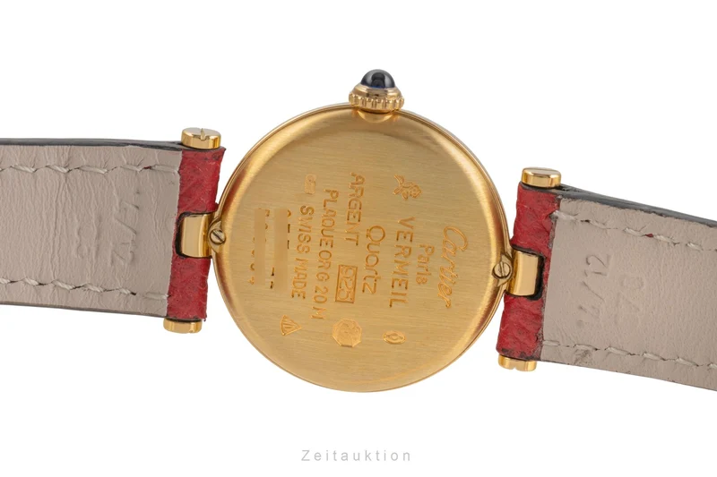 Cartier Vendome silver-gilt quartz women's watch 590004 [2503709]