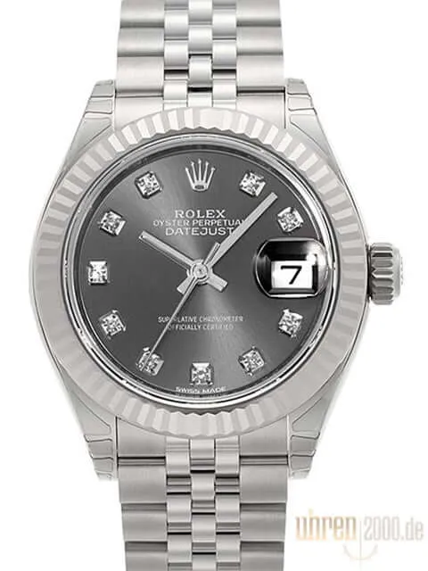Rolex Datejust 28 279174 Grau Dia Jubile-Band