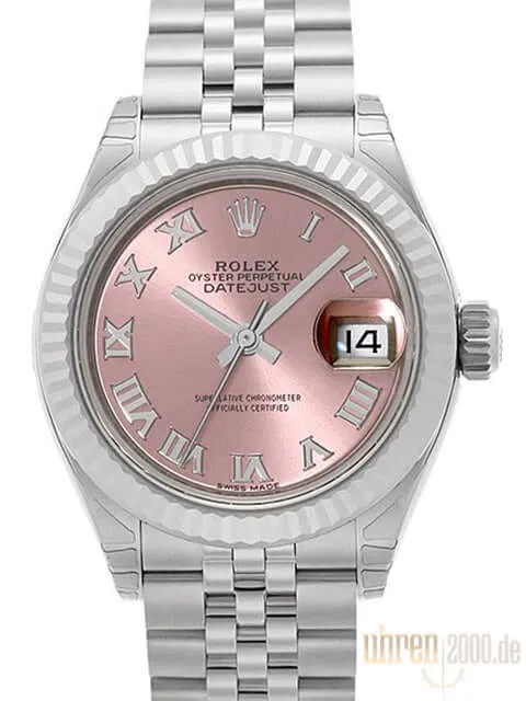 Rolex Datejust 28 279174 Pink Römisch Jubile-Band
