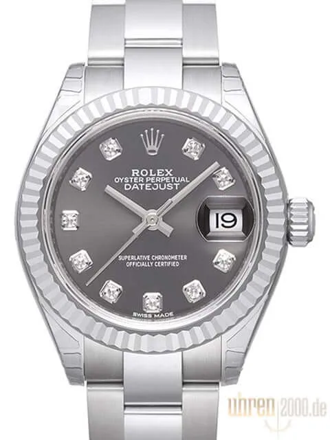 Rolex Datejust 28 279174 Grau Diamant