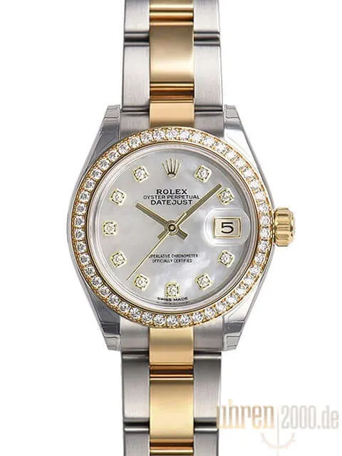 Rolex Datejust 28 Perlmutt Diamant 279383RBR