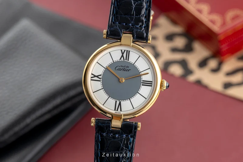 Cartier Vendome silver-gilt quartz unisex 590003 [2503711]