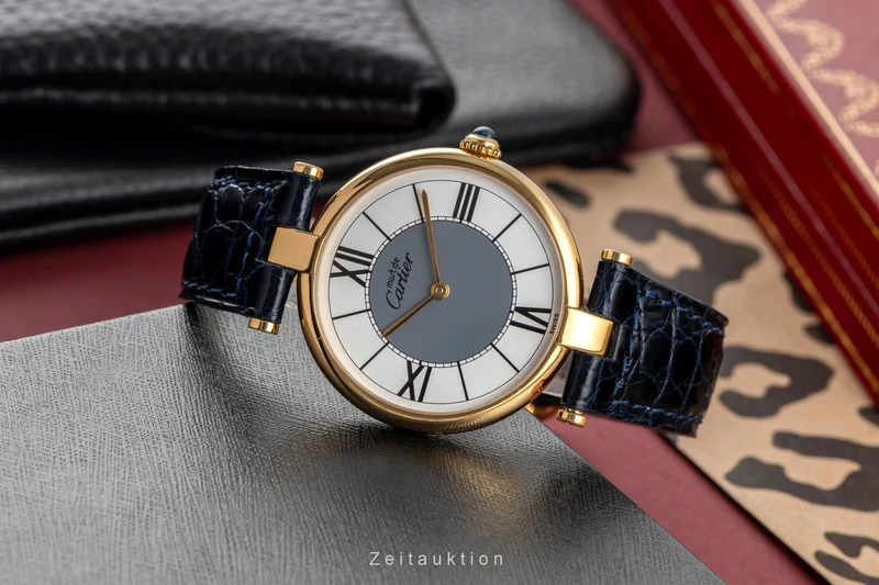 Cartier Vendome silver-gilt quartz unisex 590003 [2503711]