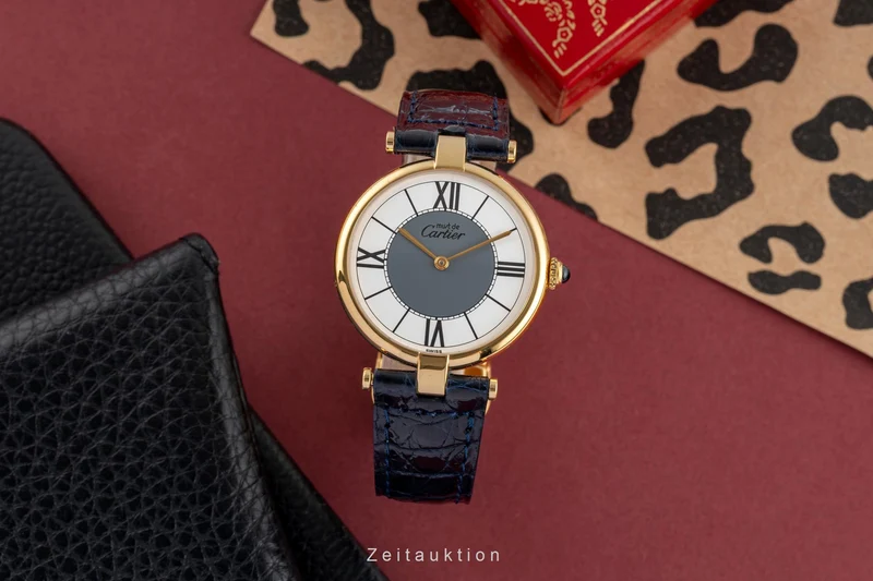 Cartier Vendome silver-gilt quartz unisex 590003 [2503711]