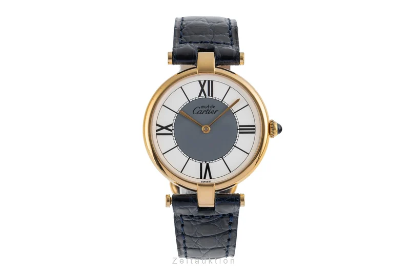 Cartier Vendome silver-gilt quartz unisex 590003 [2503711]