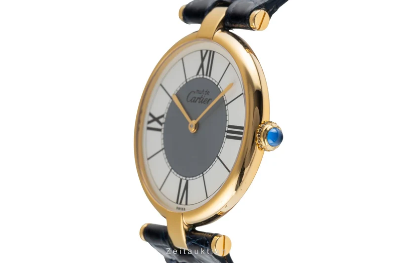 Cartier Vendome silver-gilt quartz unisex 590003 [2503711]