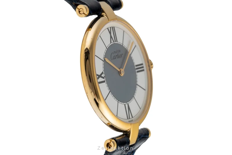 Cartier Vendome silver-gilt quartz unisex 590003 [2503711]