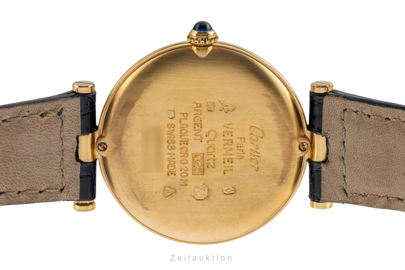 Cartier Vendome silver-gilt quartz unisex 590003 [2503711]