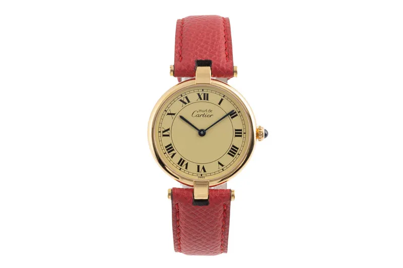 Cartier Vendome silver-gilt quartz unisex 590003 [2504163]