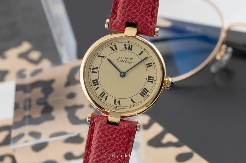 Cartier Vendome silver-gilt quartz unisex 590003 [2504163]