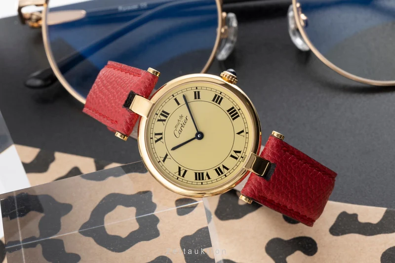 Cartier Vendome silver-gilt quartz unisex 590003 [2504163]