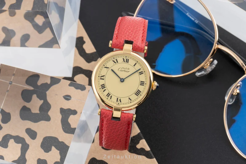 Cartier Vendome silver-gilt quartz unisex 590003 [2504163]