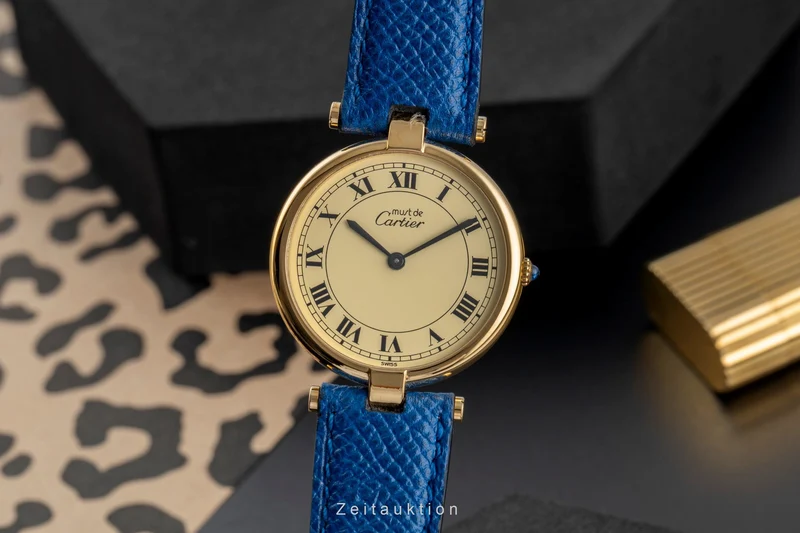 Cartier Vendome silver-gilt quartz unisex 83978213 [2503955]