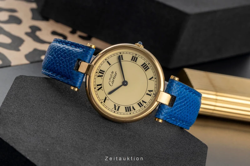 Cartier Vendome silver-gilt quartz unisex 83978213 [2503955]