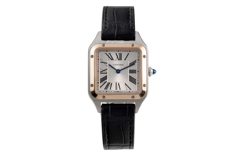 Cartier Santos Dumont steel / gold quartz men's watch W2SA0012 [2505273]