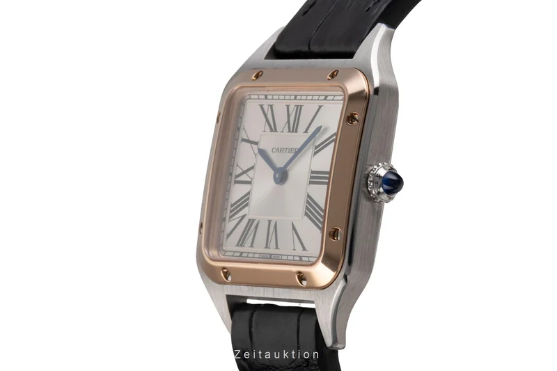 Cartier Santos Dumont steel / gold quartz men's watch W2SA0012 [2505273]