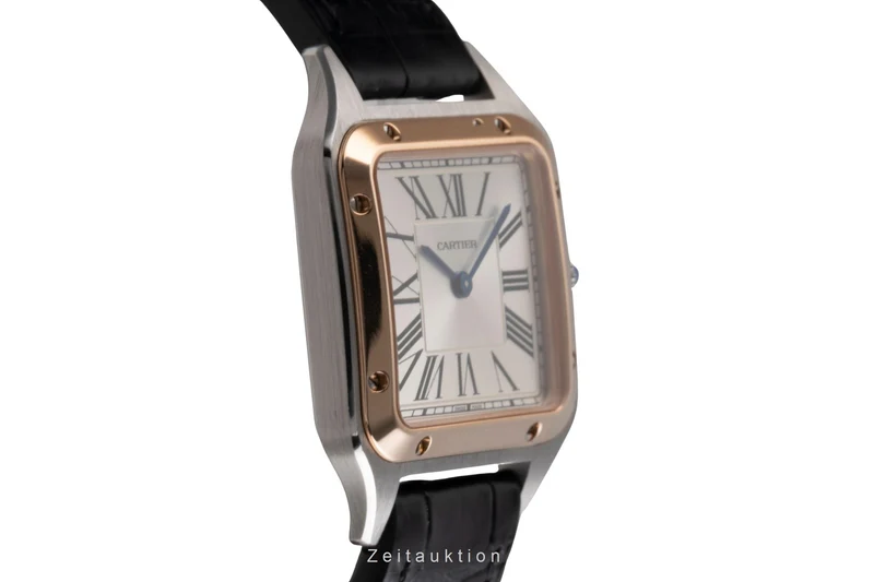 Cartier Santos Dumont steel / gold quartz men's watch W2SA0012 [2505273]