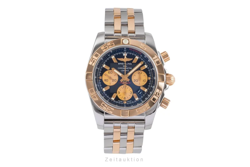 Breitling Chronomat 44 chronograph steel / gold automatic men's watch CB011012/B968 [2505520]