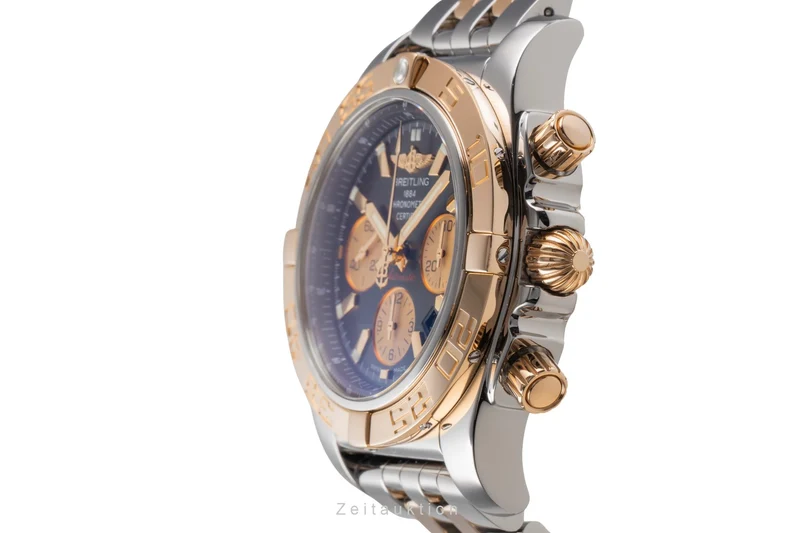 Breitling Chronomat 44 chronograph steel / gold automatic men's watch CB011012/B968 [2505520]