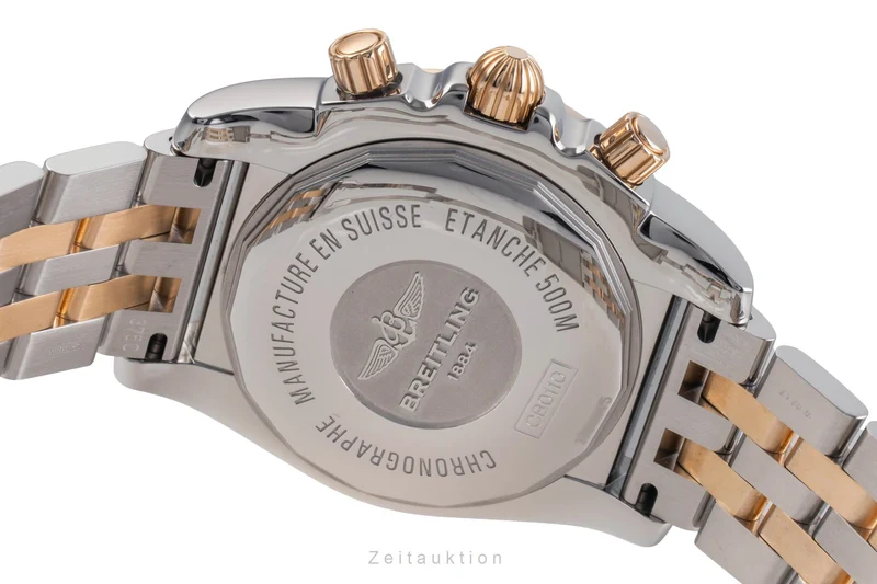Breitling Chronomat 44 chronograph steel / gold automatic men's watch CB011012/B968 [2505520]