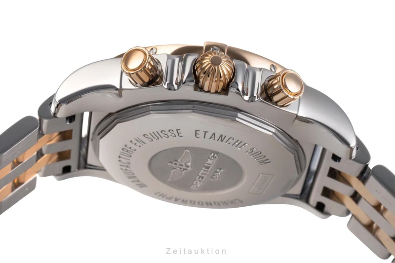 Breitling Chronomat 44 chronograph steel / gold automatic men's watch CB011012/B968 [2505520]