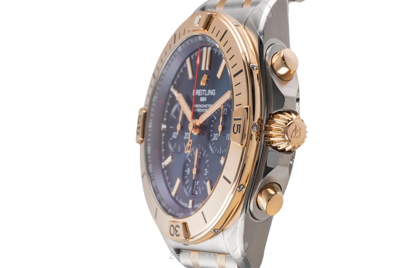 Breitling Chronomat chronograph steel / gold automatic men's watch UB013401C1U1 LP: 13900EUR [2505495]