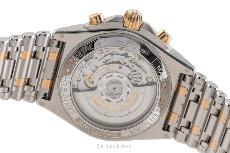 Breitling Chronomat chronograph steel / gold automatic men's watch UB013401C1U1 LP: 13900EUR [2505495]