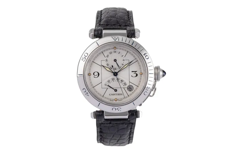 Cartier Pasha steel automatic men's watch W3103755 [2503333]