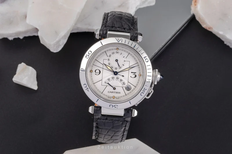 Cartier Pasha steel automatic men's watch W3103755 [2503333]