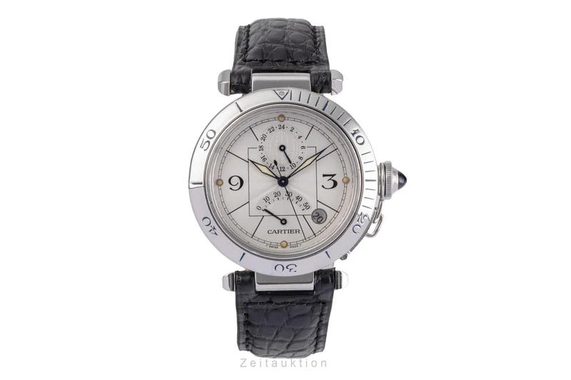 Cartier Pasha steel automatic men's watch W3103755 [2503333]