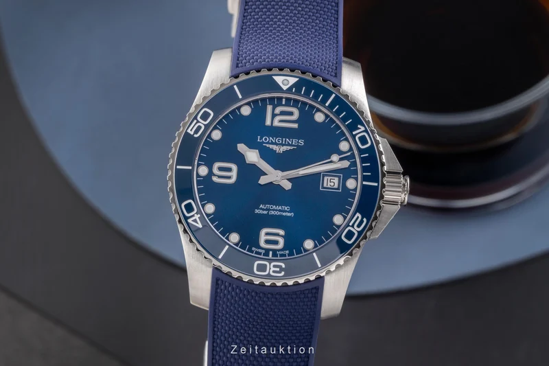 Longines Hydro Conquest steel automatic men's watch L3.781.4.96.9 LP: 1500EUR [2505103]