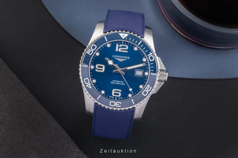 Longines Hydro Conquest steel automatic men's watch L3.781.4.96.9 LP: 1500EUR [2505103]