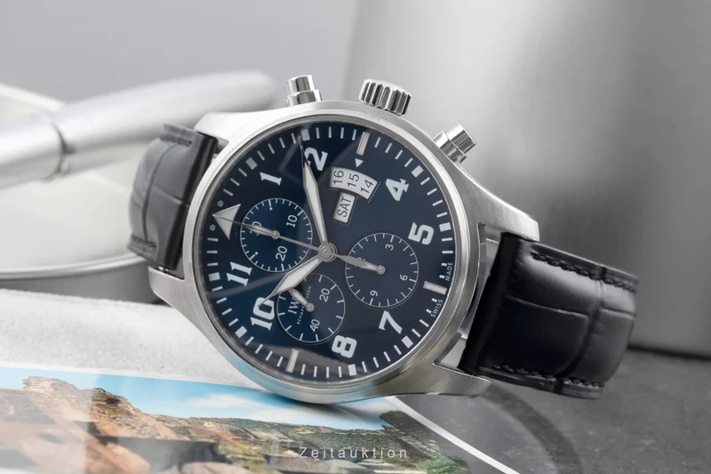 IWC Fliegerchronograph chronograph steel automatic men's watch IW377706 LP: 7800EUR [2505512]