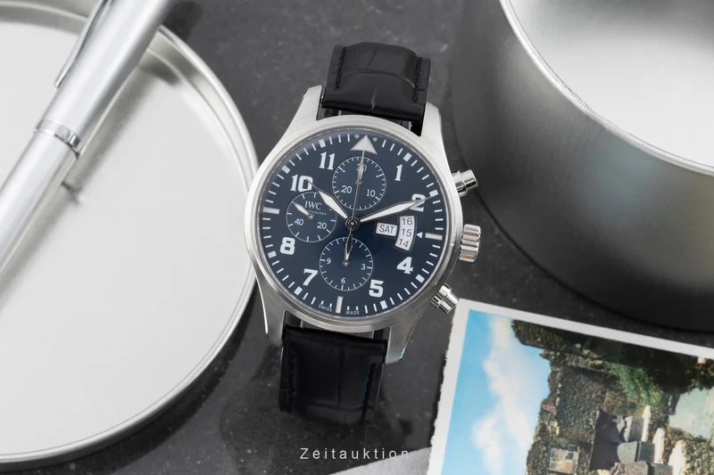 IWC Fliegerchronograph chronograph steel automatic men's watch IW377706 LP: 7800EUR [2505512]