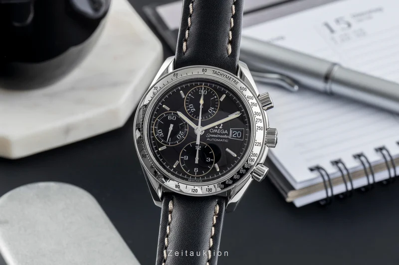 Omega Speedmaster Date chronograph steel automatic men's watch 3513.50.00 LP: 6100EUR [2505547]