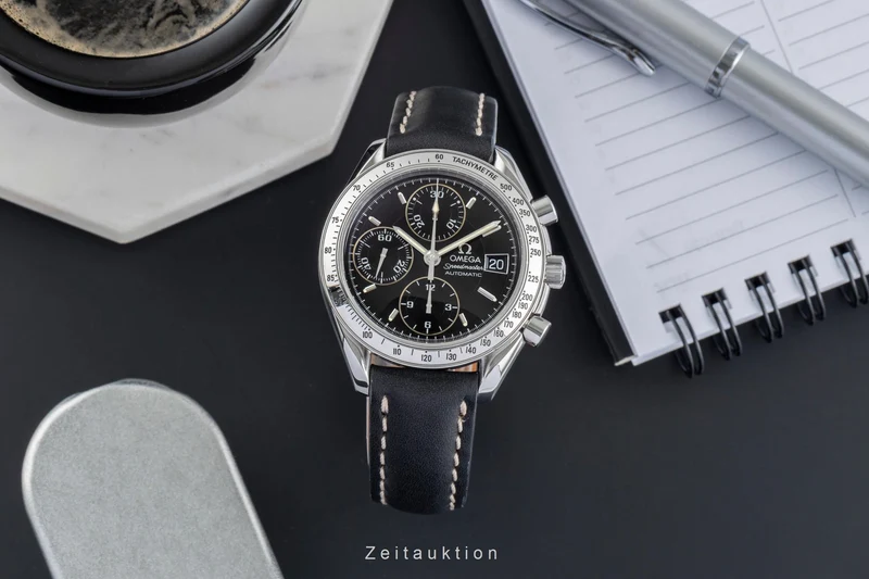 Omega Speedmaster Date chronograph steel automatic men's watch 3513.50.00 LP: 6100EUR [2505547]