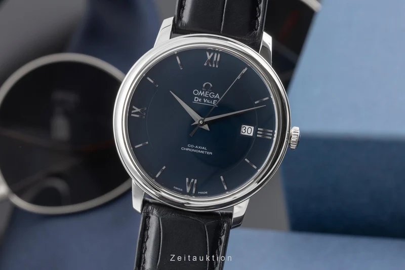Omega De Ville steel automatic men's watch 424.13.40.20.03.001 LP: 3500EUR [2505237]